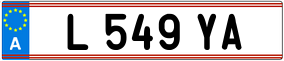 Trailer License Plate